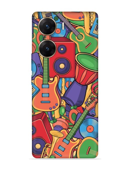 Colorful Music Art Embossed Soft Silicone Case for Vivo V29E (5G) Zapvi