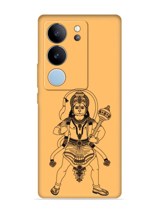 Indian God Hanuman Embossed Soft Silicone Case for Vivo V29 Pro (5G) Zapvi