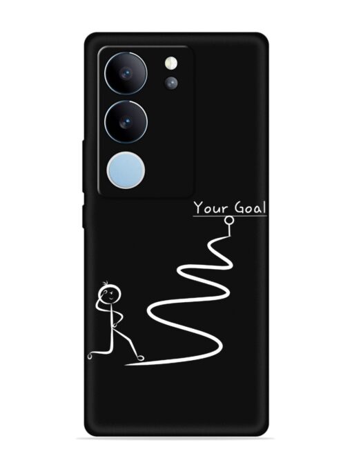 Your Goal Embossed Soft Silicone Case for Vivo V29 Pro (5G)