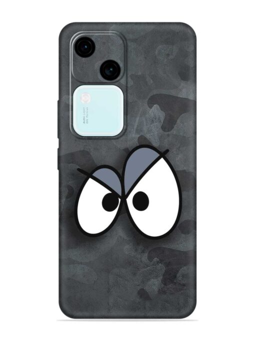 Big Eyes Night Mode Embossed Soft Silicone Case for Vivo V30 (5G)