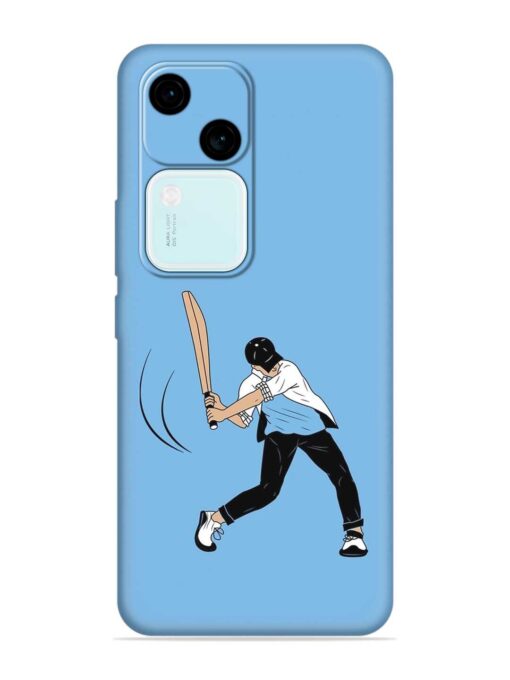 Cricket Gully Boy Embossed Soft Silicone Case for Vivo V30 (5G) Zapvi