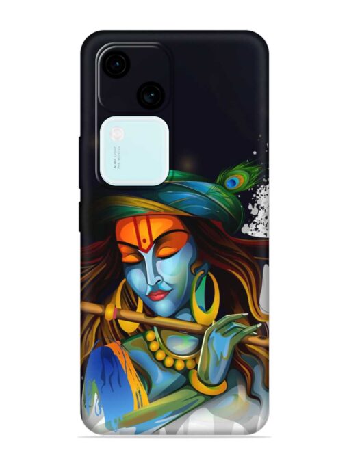 Krishna Art Embossed Soft Silicone Case for Vivo V30 (5G)