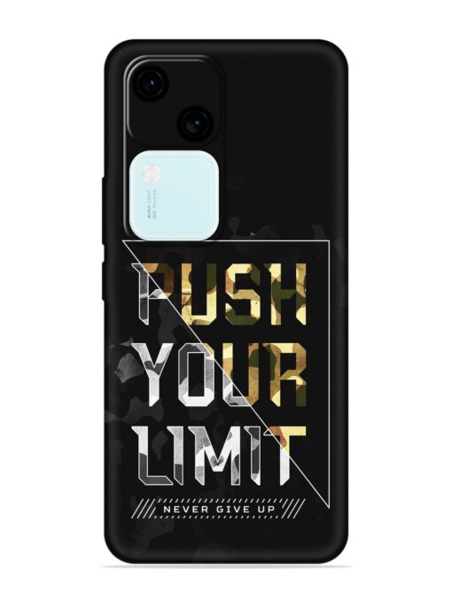 Push Your Limits Embossed Soft Silicone Case for Vivo V30 (5G) Zapvi