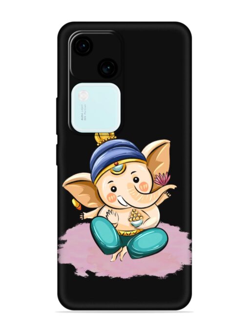 Bal Ganesh Vector Art Embossed Soft Silicone Case for Vivo V30 (5G) Zapvi