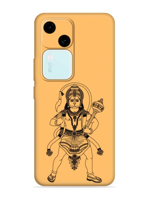 Indian God Hanuman Embossed Soft Silicone Case for Vivo V30 (5G) Zapvi