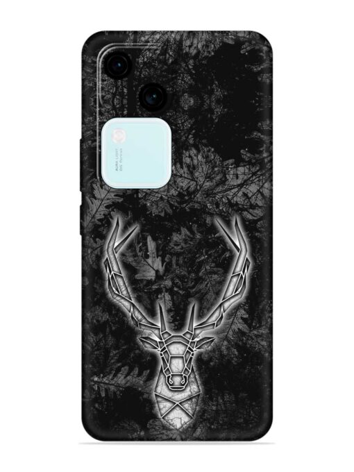 Ancient Deer Embossed Soft Silicone Case for Vivo V30 (5G)