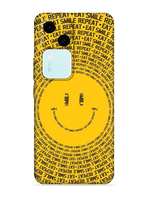 Smiley Embossed Soft Silicone Case for Vivo V30 (5G)