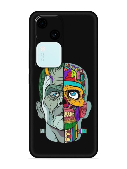 Men Vs Skull Embossed Soft Silicone Case for Vivo V30 (5G) Zapvi