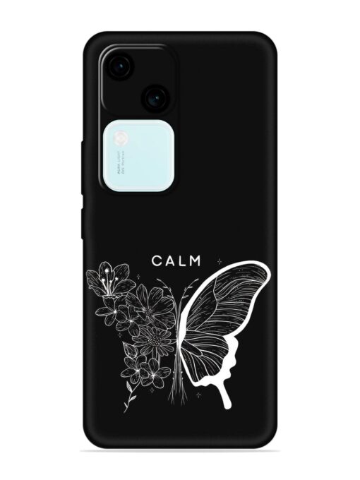 Calm Embossed Soft Silicone Case for Vivo V30 (5G) Zapvi