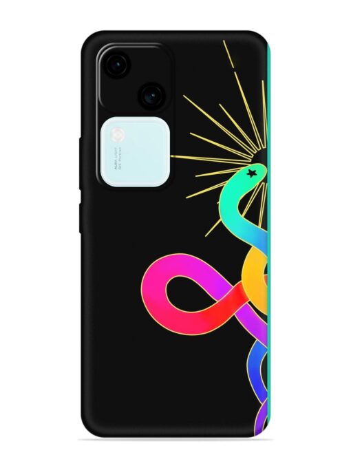 Art Geometric Abstraction Embossed Soft Silicone Case for Vivo V30 (5G)