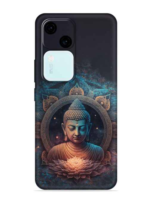 Gautam Buddha Embossed Soft Silicone Case for Vivo V30 (5G)