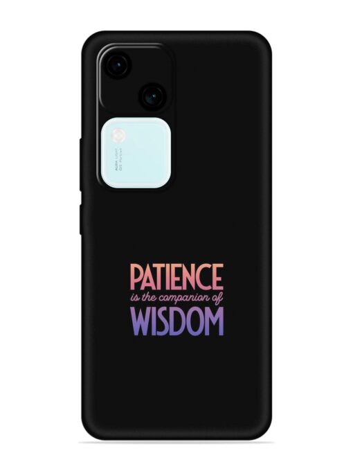 Patience Is The Embossed Soft Silicone Case for Vivo V30 (5G) Zapvi