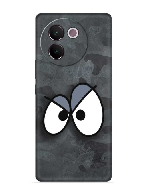 Big Eyes Night Mode Embossed Soft Silicone Case for Vivo V30E (5G) Zapvi