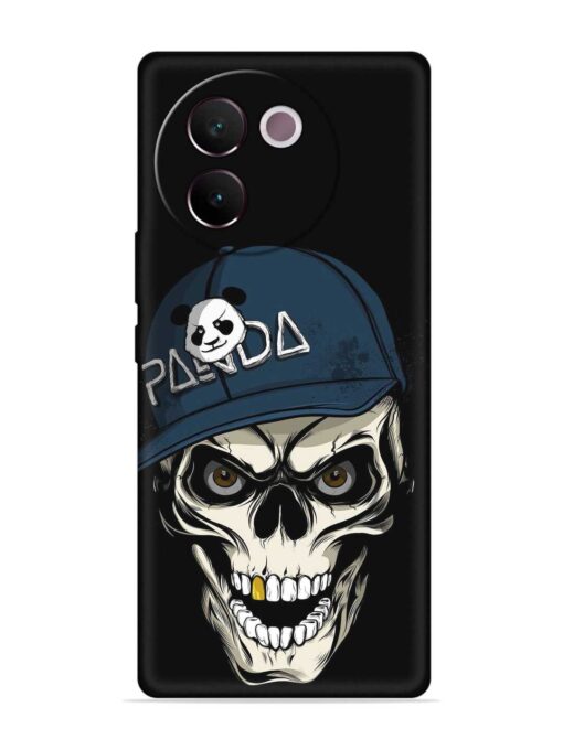 Panda Skull Embossed Soft Silicone Case for Vivo V30E (5G) Zapvi