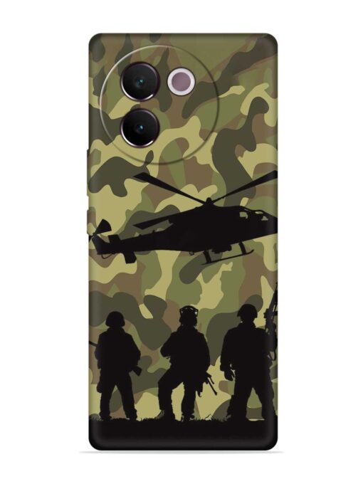 Army Heros Embossed Soft Silicone Case for Vivo V30E (5G) Zapvi