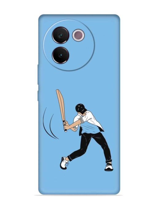 Cricket Gully Boy Embossed Soft Silicone Case for Vivo V30E (5G) Zapvi