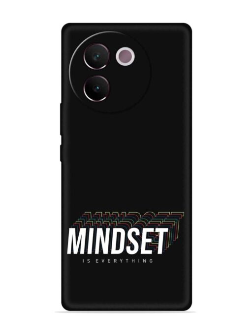 Mindset Everything Slogan Embossed Soft Silicone Case for Vivo V30E (5G) Zapvi