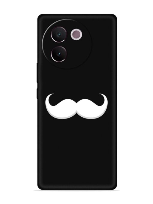 Mustache Vector Embossed Soft Silicone Case for Vivo V30E (5G) Zapvi