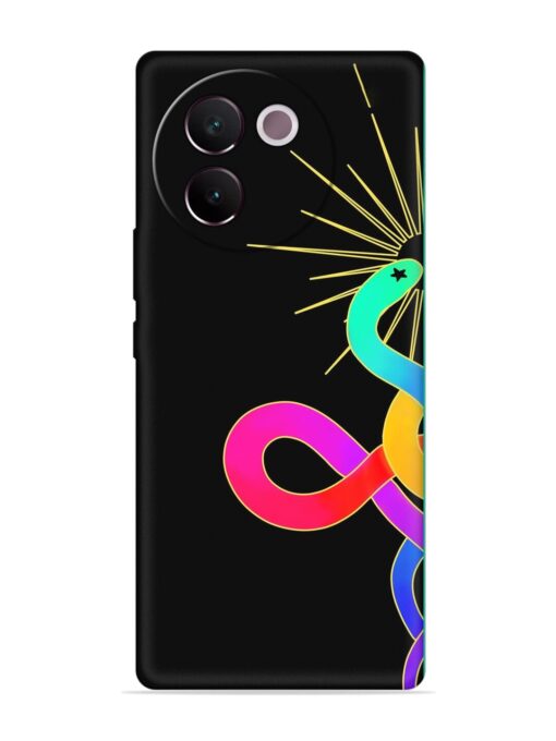 Art Geometric Abstraction Embossed Soft Silicone Case for Vivo V30E (5G) Zapvi