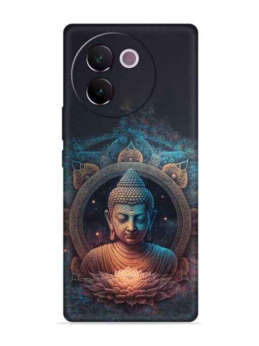 Gautam Buddha Embossed Soft Silicone Case for Vivo V30E (5G)