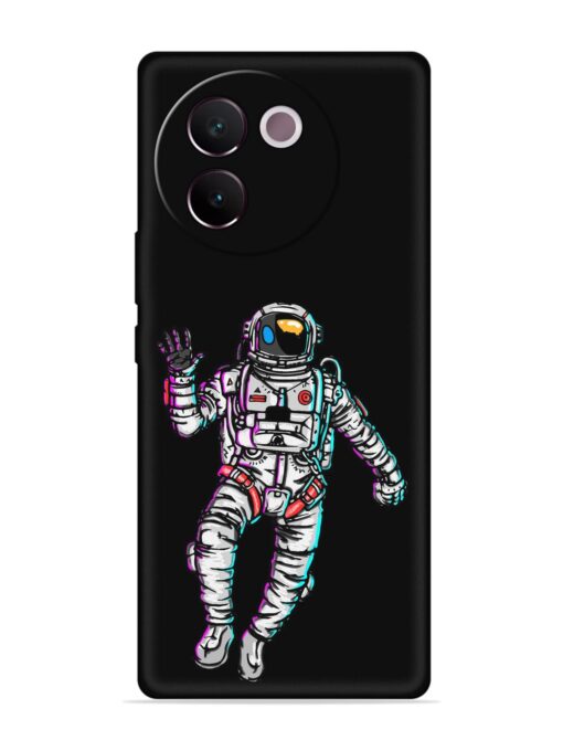 Spaceman Embossed Soft Silicone Case for Vivo V30E (5G) Zapvi