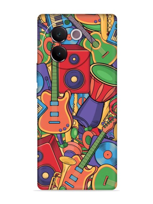 Colorful Music Art Embossed Soft Silicone Case for Vivo V30E (5G) Zapvi