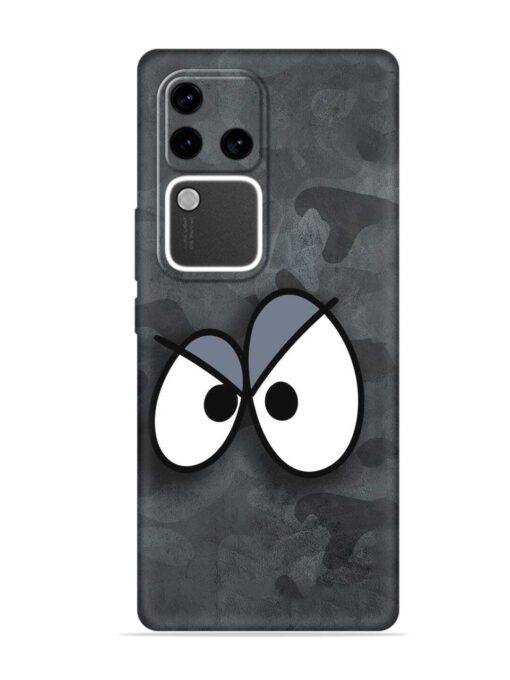 Big Eyes Night Mode Embossed Soft Silicone Case for Vivo V30 Pro (5G) Zapvi