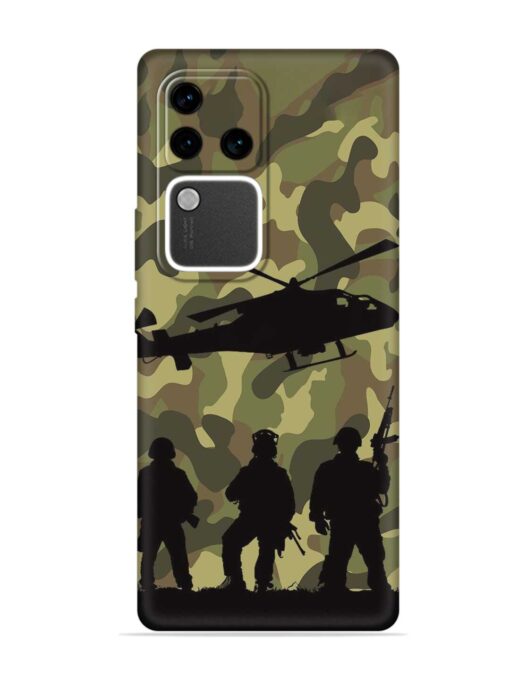 Army Heros Embossed Soft Silicone Case for Vivo V30 Pro (5G) Zapvi