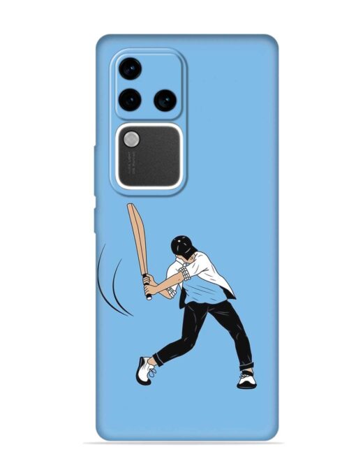 Cricket Gully Boy Embossed Soft Silicone Case for Vivo V30 Pro (5G) Zapvi