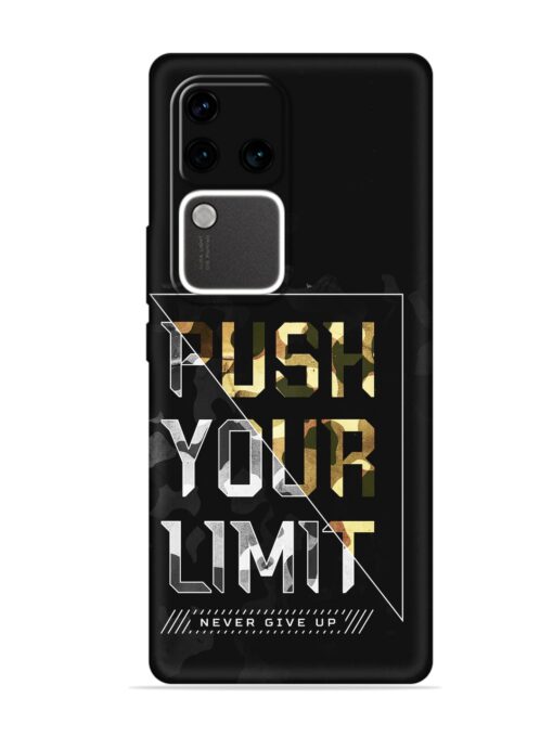 Push Your Limits Embossed Soft Silicone Case for Vivo V30 Pro (5G) Zapvi