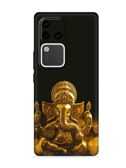 Lord Ganesha Indian Festival Embossed Soft Silicone Case for Vivo V30 Pro (5G) Zapvi