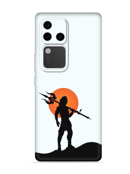 Lord Mahadev Trendy Embossed Soft Silicone Case for Vivo V30 Pro (5G) Zapvi