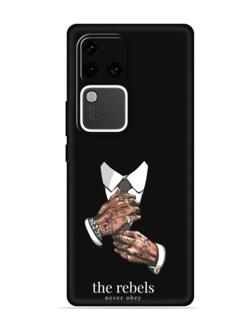 Rebels Slogan Man Embossed Soft Silicone Case for Vivo V30 Pro (5G) Zapvi