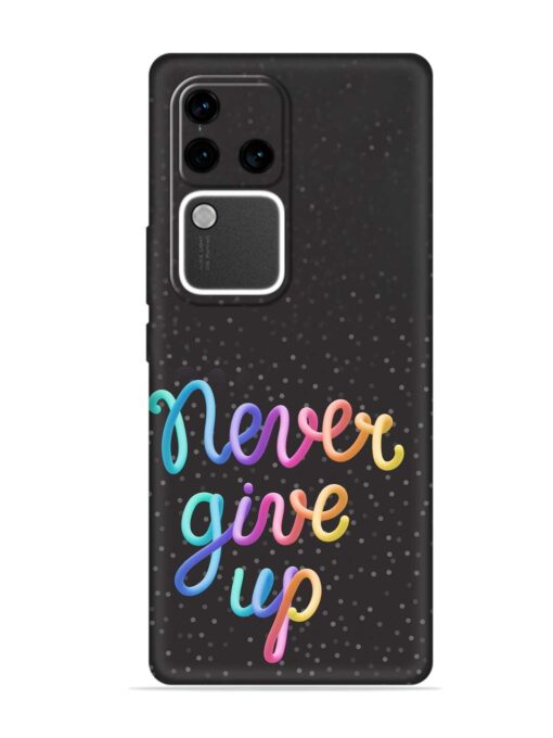 Colorful Stylized Rainbow Embossed Soft Silicone Case for Vivo V30 Pro (5G) Zapvi