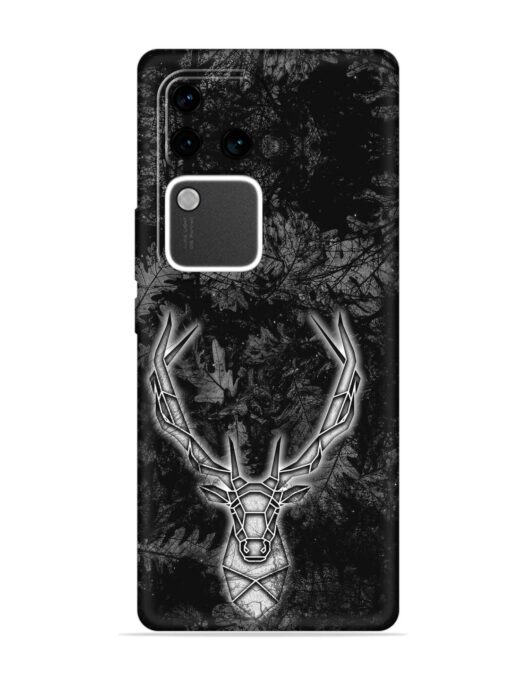 Ancient Deer Embossed Soft Silicone Case for Vivo V30 Pro (5G) Zapvi