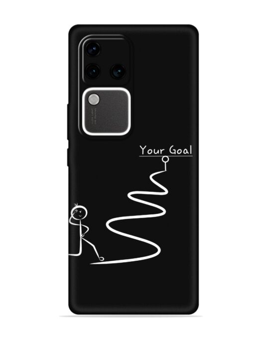 Your Goal Embossed Soft Silicone Case for Vivo V30 Pro (5G) Zapvi