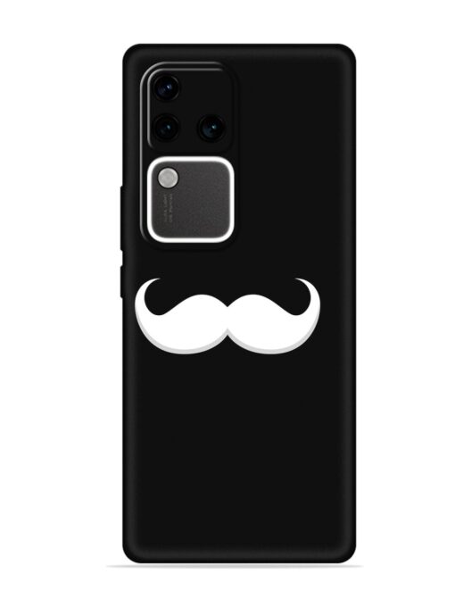 Mustache Vector Embossed Soft Silicone Case for Vivo V30 Pro (5G)