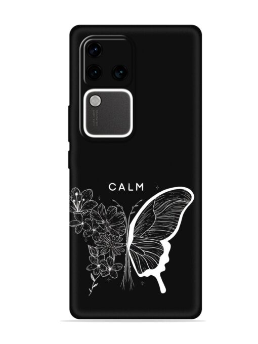 Calm Embossed Soft Silicone Case for Vivo V30 Pro (5G) Zapvi