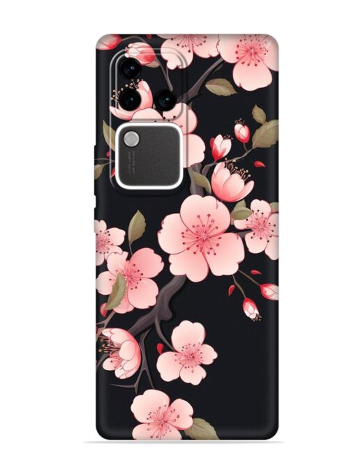 Cherry Blossom Embossed Soft Silicone Case for Vivo V30 Pro (5G) Zapvi