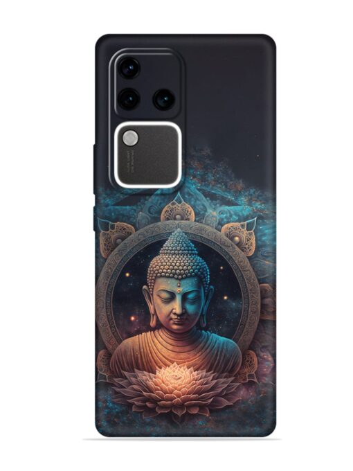 Gautam Buddha Embossed Soft Silicone Case for Vivo V30 Pro (5G)