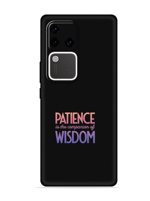 Patience Is The Embossed Soft Silicone Case for Vivo V30 Pro (5G)