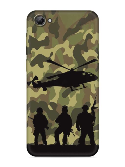 Army Heros Embossed Soft Silicone Case for Vivo V5 Zapvi