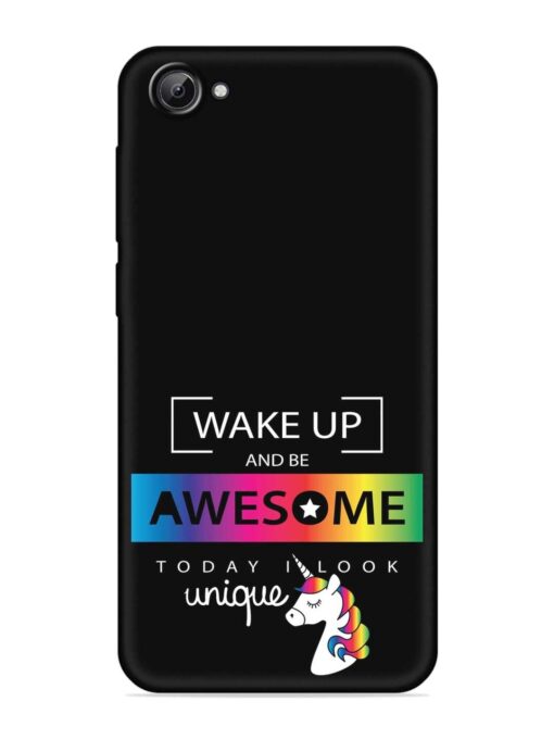 Inspirational Quote Unicorn Embossed Soft Silicone Case for Vivo V5 Zapvi