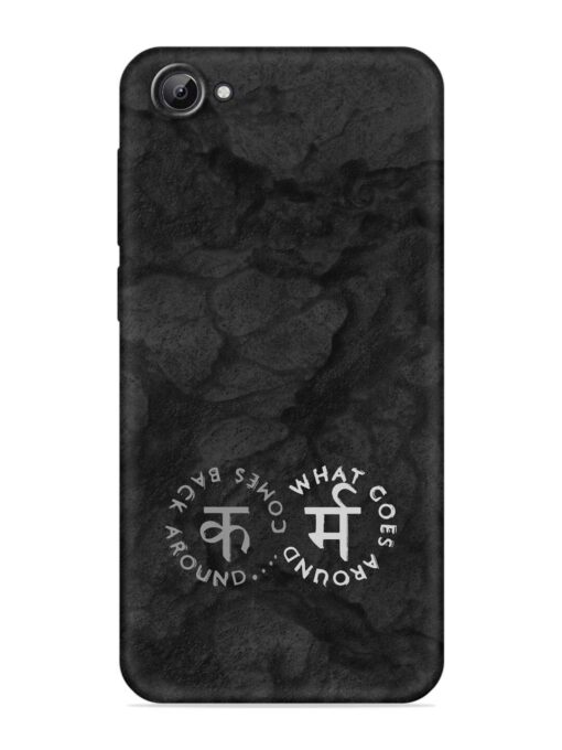 Karma Hindi Word Embossed Soft Silicone Case for Vivo V5 Zapvi