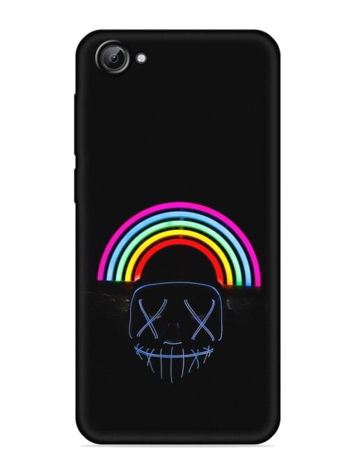 Mask Rainbow Embossed Soft Silicone Case for Vivo V5 Zapvi