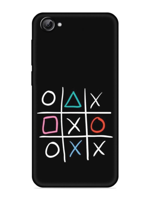 Super Neon Tic-Tac-Toe Embossed Soft Silicone Case for Vivo V5 Zapvi