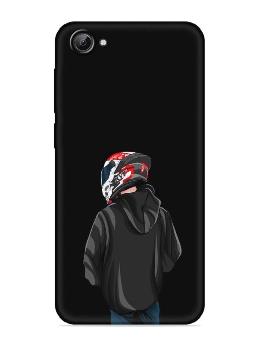 Motorcycle Rider Embossed Soft Silicone Case for Vivo V5 Zapvi