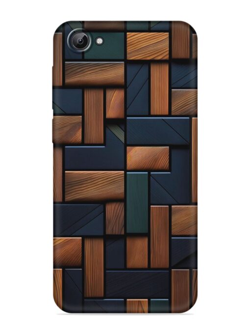 Wooden Background Cubes Embossed Soft Silicone Case for Vivo V5 Zapvi