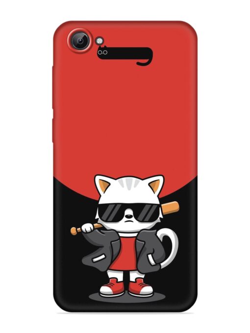 Cool Little Bear Cartoon Embossed Soft Silicone Case for Vivo V5 Lite