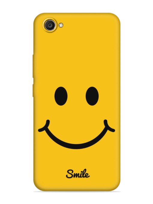 Yellow Smiley Embossed Soft Silicone Case for Vivo V5 Plus Zapvi